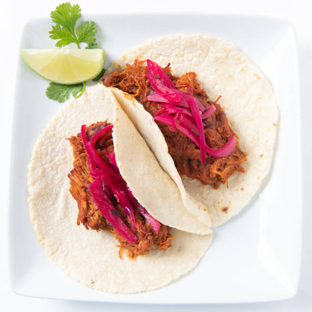 istock Tacos de Cochinita Pibil (pulled pork Mexican style taco) 1129733933