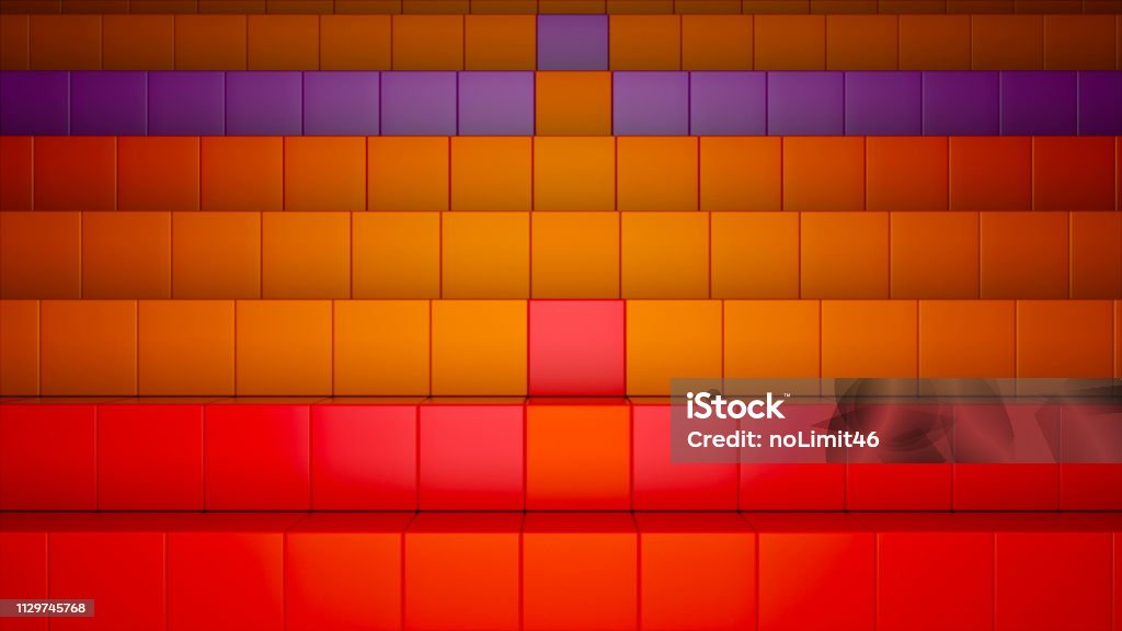 Background Rows Design 3d Render Background With Many Rows Of Bright Colorful Cubes Computer ...