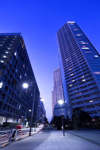 istock Twilight Tower Mansion Street 1129746484