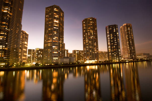 istock Twilight Tower Mansion Street 1129746486