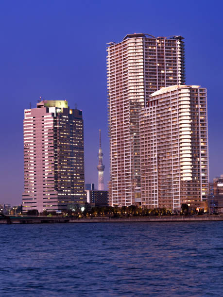 istock High-rise apartment in Toyosu and Tokyo sky tree 1129748015
