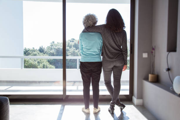 istock Girl visiting grandma 1129752830