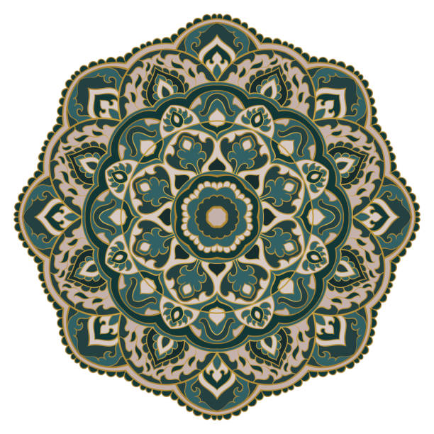 Vector oriental mandala. vector art illustration