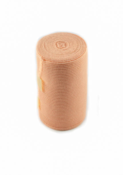 istock Elastic bandage Medical bandage roll isolated on white background 1129756032