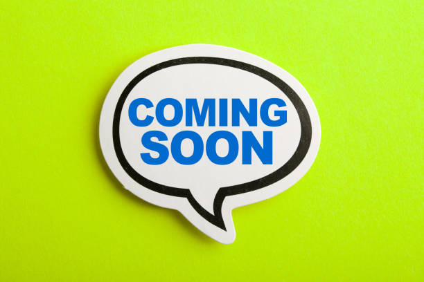 istock Coming Soon Speech Bubble Isolated On Yellow Background 1129764974