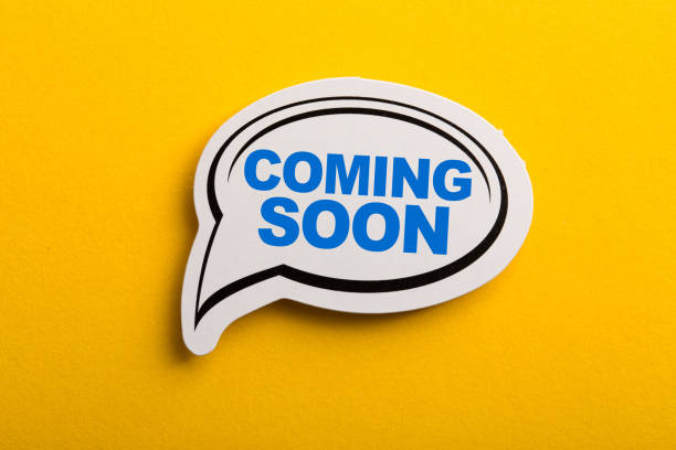 istock Coming Soon Speech Bubble Isolated On Yellow Background 1129764978