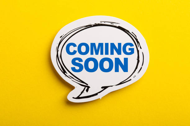 istock Coming Soon Speech Bubble Isolated On Yellow Background 1129764982