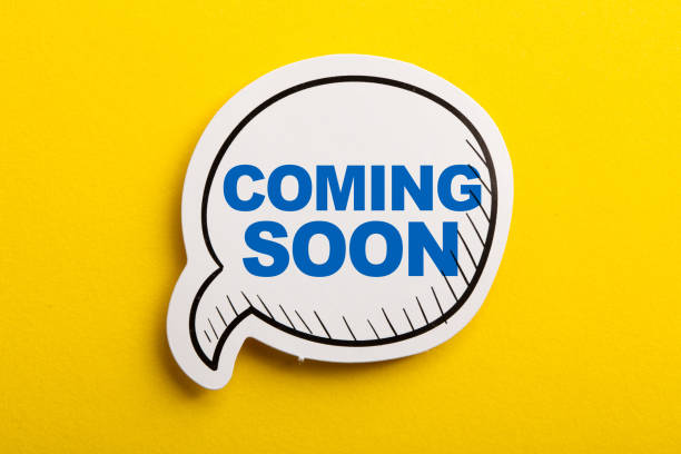 istock Coming Soon Speech Bubble Isolated On Yellow Background 1129764985