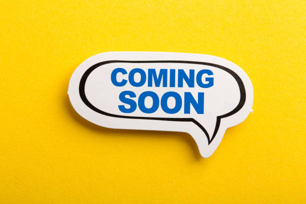 istock Coming Soon Speech Bubble Isolated On Yellow Background 1129764990