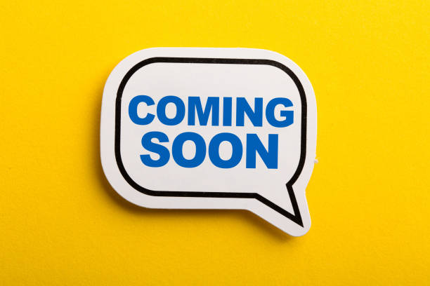 istock Coming Soon Speech Bubble Isolated On Yellow Background 1129764997