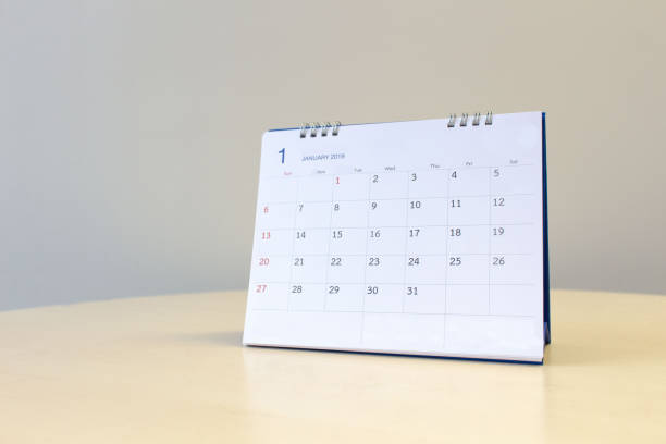 istock January 2019 desk calendar 1129769055