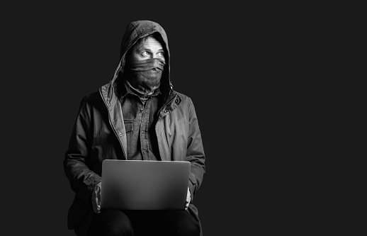 Hacker with laptop