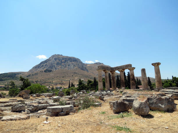 istock Corinth,remains of an ancient temple 1129784627