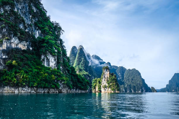 istock Cheow Lan Lake cliffs, Khao Sok National Park, Thailand 1129785732