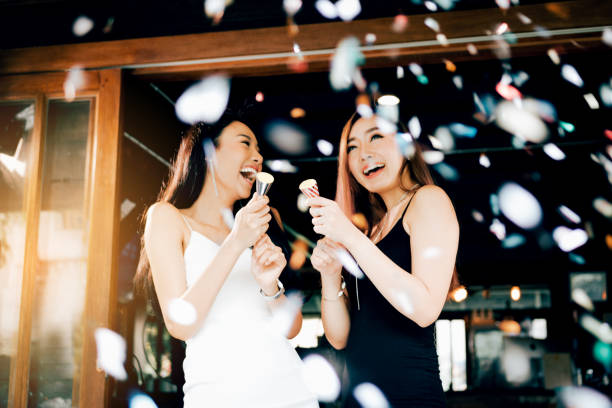 istock Asian young women having celebrate. 1129789153
