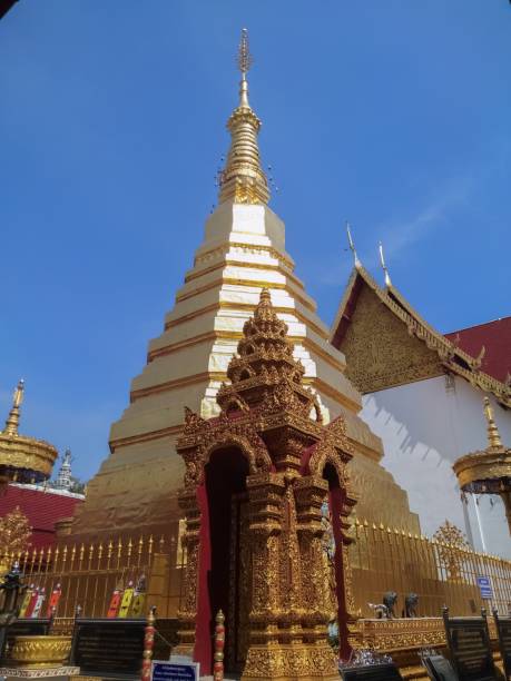 istock Pagoda in Thai Temple 1129789891