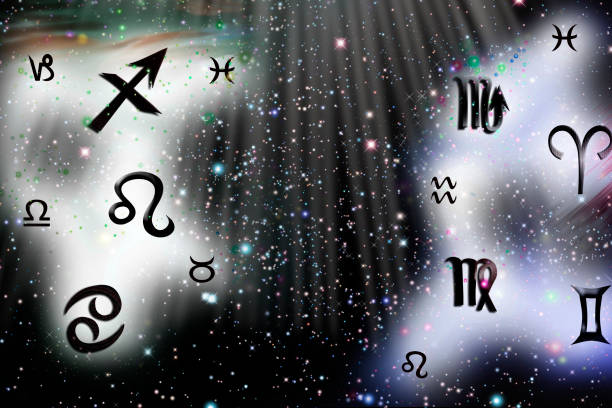 istock Astrology ,zodiac signs in space 1129795856