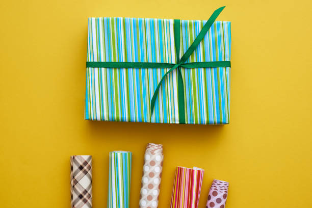 istock Surprise your loved ones Homemade Gift Box with bow 1129798114