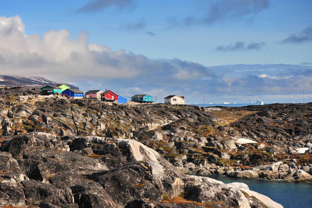 istock Settlement in Greenland. 1129798316