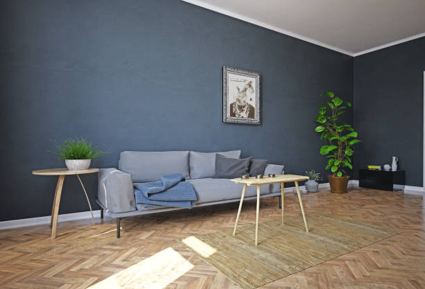 istock modern living room interior design. 1129802413