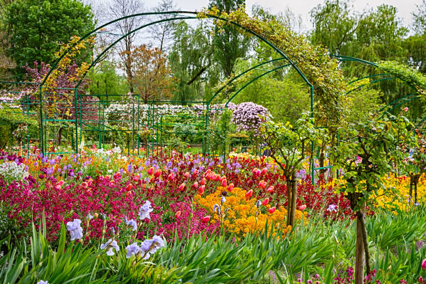 Spring garden Beatiful spring garden in Giverny, France. giverny stock pictures, royalty-free photos & images