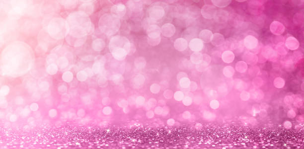 istock Valentine's Day. Bright pink light Bokeh effect. Holiday Background. 1129805246