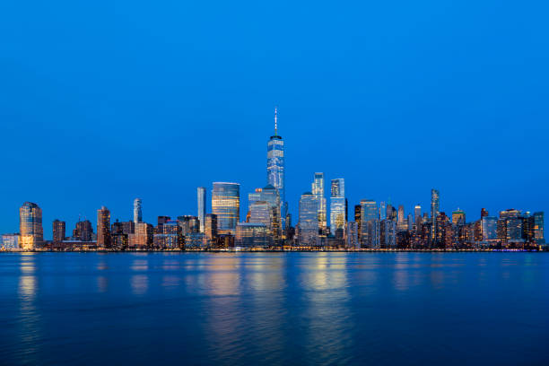 istock New York City Skyline Illuminated at Dusk 1129807962