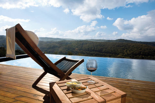Luxury Holiday Villa Home Exterior With Infinity Pool