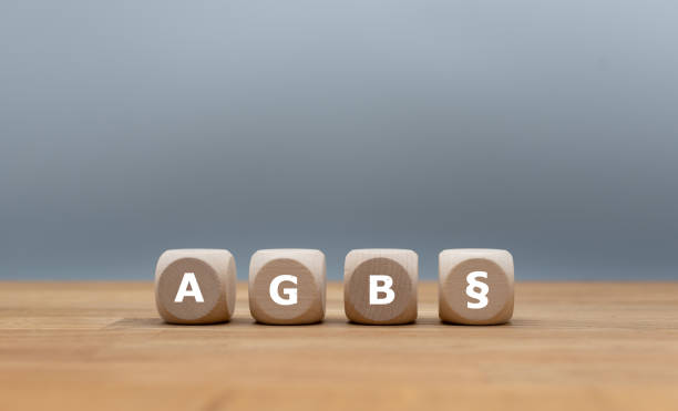 istock Dice form the German expression AGB§ (