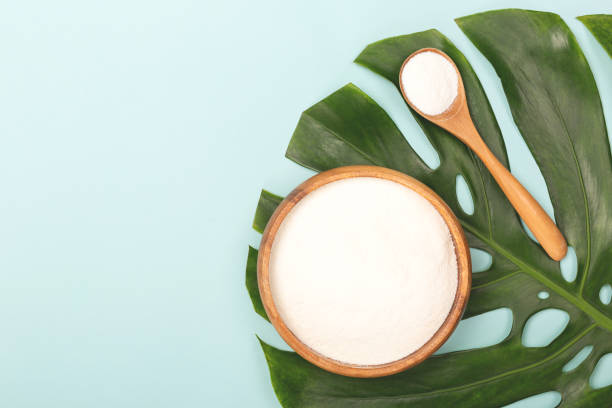 istock Spoon of powder collagen 1129812289