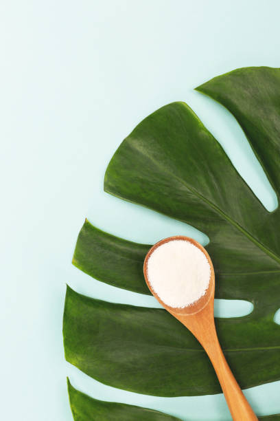istock Spoon of powder collagen 1129812308