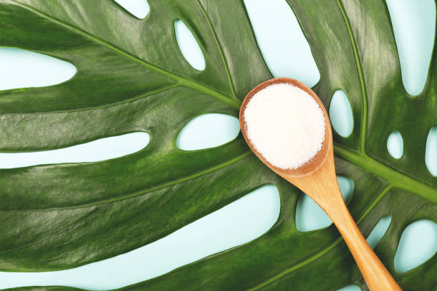 istock Spoon of powder collagen 1129812380