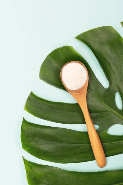 istock Spoon of powder collagen 1129812406