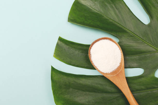 istock Spoon of powder collagen 1129812418