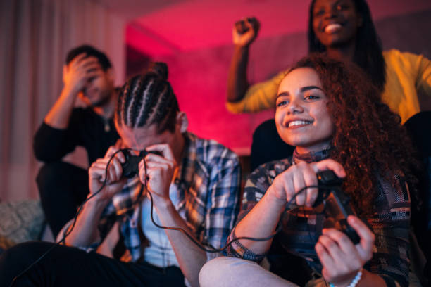 istock Friends playing video games 1129812961