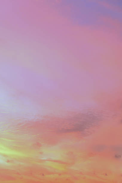 istock Twilight sky with effect of light pastel tone. Colorful sunset of soft clouds. 1129813751