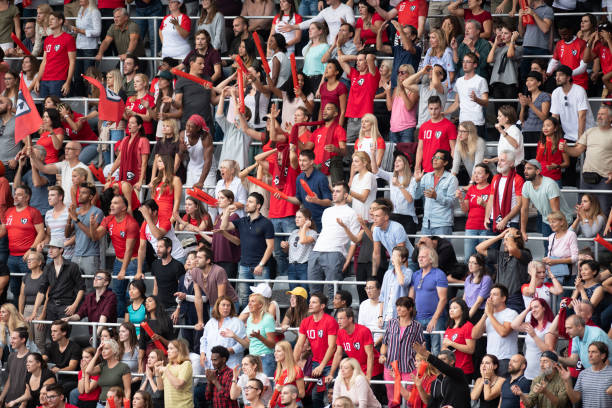 istock Spectators watching football match 1129816106
