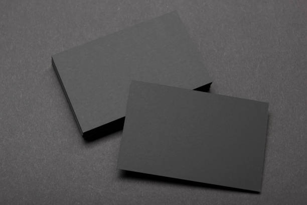 istock Business cards blank. Mockup on color background. Flat Lay. copy space for text 1129816451