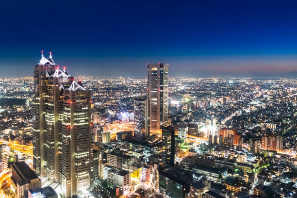 istock Tokyo urban landscape at night 1129816497