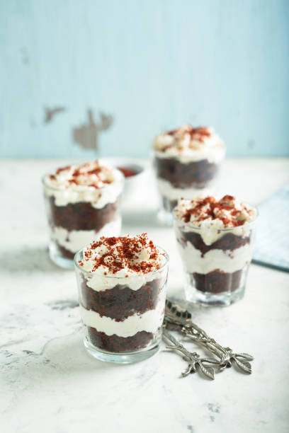 istock Red velvet dessert 1129817288