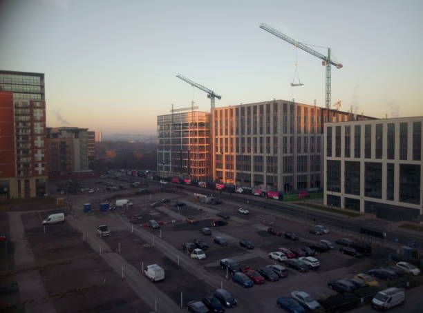 istock Wates Group constructing new office blocks in Leeds February 2019. 1129820731
