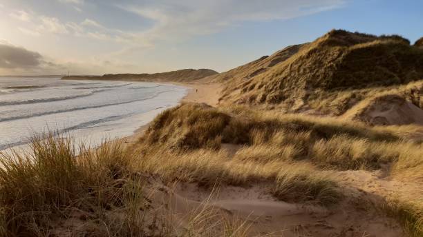 istock Sunrise over sea and dunes 1129821512