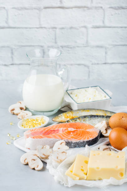 istock Assortment of healthy vitamin d source food 1129821674