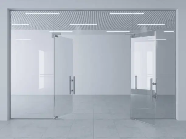 Photo of Glass partition and doors in hall