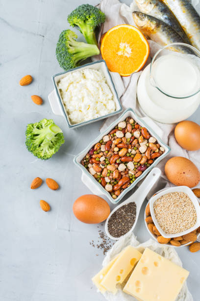 istock Assortment of healthy calcium source food 1129821755