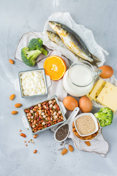 istock Assortment of healthy calcium source food 1129821813