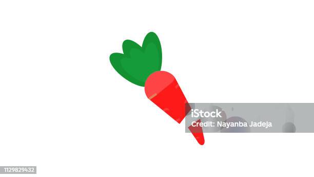 Red Carrot Icon Stock Illustration - Download Image Now - Carrot, Cartoon, Computer Graphic