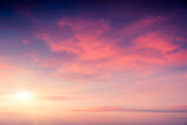 istock Beautiful nature background. Colorful sunset. 1129833524