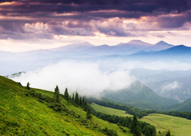 istock Beautiful view of rural alpine landscape. 1129833813