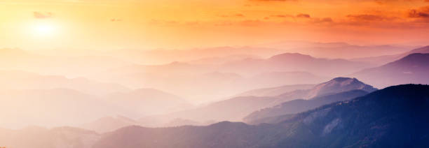 istock Fantastic morning mountain landscape. 1129834562